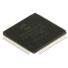 25 pcs - Microchip PIC18F87J60-I/PT, 8bit PIC Microcontroller, PIC18F, 41.667MHz, 128 kB Flash, 80-Pin TQFP