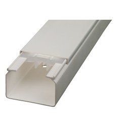 14 pcs - RS PRO White Mini Trunking, W60 mm x D40mm, L2m, PVC