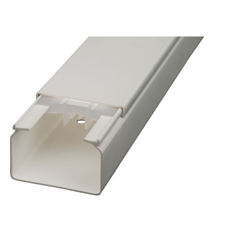 14 pcs - RS PRO White Mini Trunking, W60 mm x D40mm, L2m, PVC