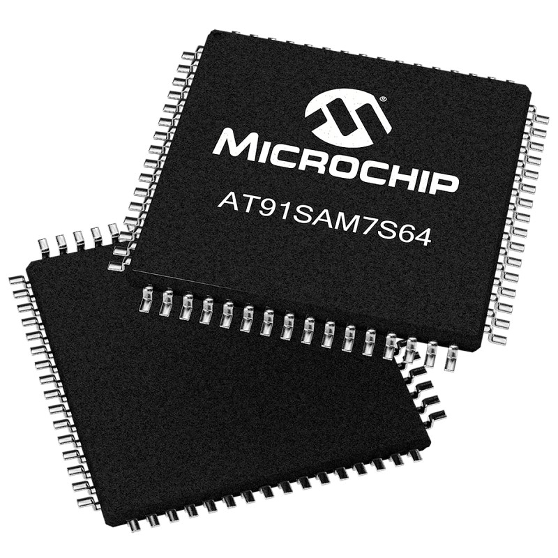 1 pcs - Microchip AT91SAM7S64C-AU, 32bit ARM7TDMI Microcontroller, AT91, 55MHz, 64 kB Flash, 64-Pin LQFP
