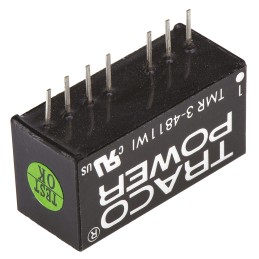 1 Tube of 10 - TRACOPOWER TMR 3WI DC-DC Converter, 5V dc/ 600mA Output, 18 - 75 V dc Input, 3W, Through Hole, +85°C Max Temp