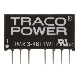 1 Tube of 10 - TRACOPOWER TMR 3WI DC-DC Converter, 5V dc/ 600mA Output, 18 - 75 V dc Input, 3W, Through Hole, +85°C Max Temp