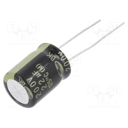10 pcs x SAMWHA - BK2D226M12016PL - Capacitor: electrolytic, THT, 22uF, 200VDC, Ø12.5x16mm, ±20%, 5000h