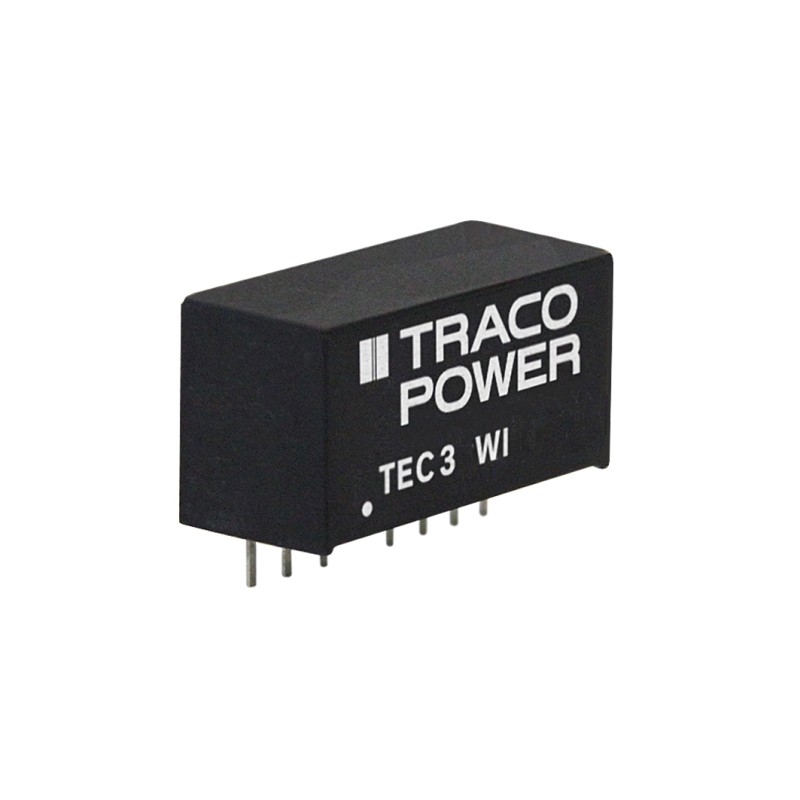 1 Tube of 10 - TRACOPOWER TEC 3WI DC-DC Converter, ±15V dc/ 100mA Output, 9 - 36 V dc Input, 3W, Through Hole, +90°C Max Temp