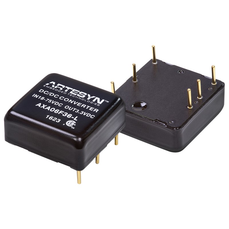 1 Tube of 10 - Artesyn Embedded Technologies AXA DC-DC Converter, 5V dc/ 5A Output, 9 - 36 V dc Input, 25W, Through Hole, +85°C