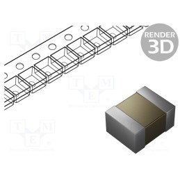 10 pcs x KEMET - C1210V104KCRACTU - Capacitor: ceramic, MLCC, 100nF, 500V, X7R, ±10%, SMD, 1210