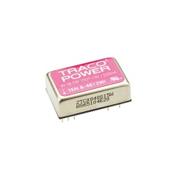 1 Tube of 10 - TRACOPOWER TEN 8WI DC-DC Converter, 15V dc/ 533mA Output, 18 - 75 V dc Input, 8W, Through Hole, +85°C Max Temp