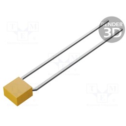 10 pcs x KEMET - CK05BX102K - Capacitor: ceramic, MLCC, 1nF, 200V, ±10%, THT, 5.08mm,