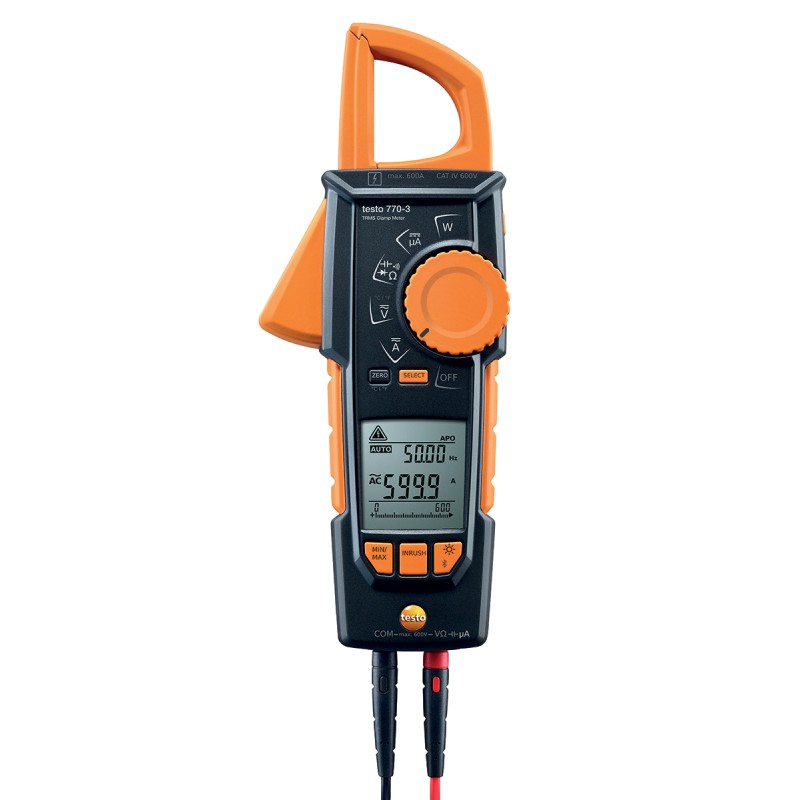 1 pcs - Testo 770-2 Clamp Meter, 400A dc, Max Current 400A ac CAT III 1000V