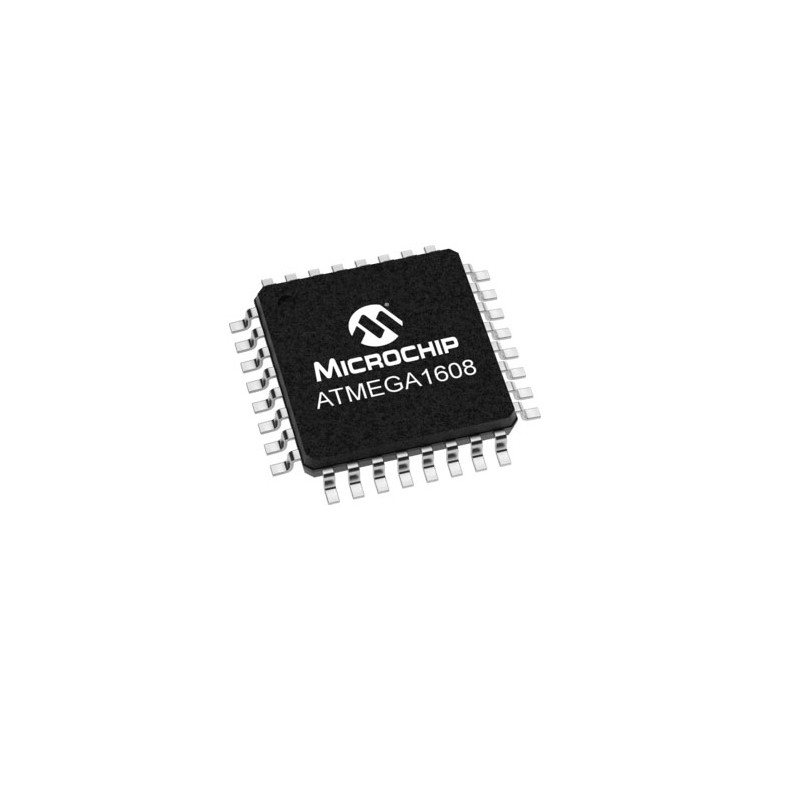 10 pcs - Microchip ATMEGA1608-AU, 8bit AVR CPU Microcontroller, ATmega1608, 20MHz, 16 kB Flash, 32-Pin TQFP