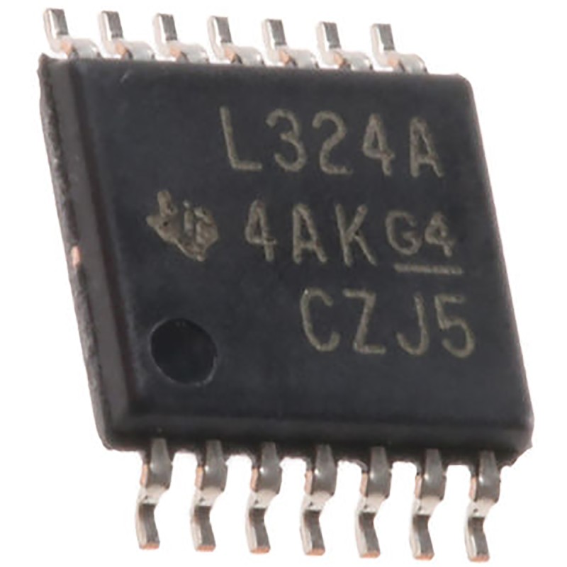 5 pcs - TLV4316IPWR Texas Instruments, Precision, Op Amp, RRIO, 10MHz, 14-Pin TSSOP