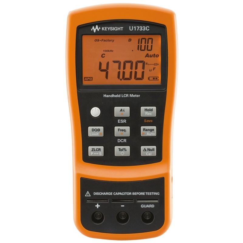 1 pcs - Keysight Technologies U1733C Handheld LCR Meter 20mF, 200 MΩ, 2000H