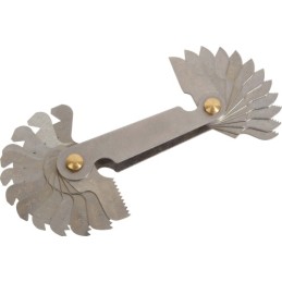 1 pcs - SAM, 32 Blades Thread Pitch Gauge, Metric thread type