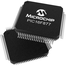 25 pcs - Microchip PIC16F877-20I/PQ, 8bit PIC Microcontroller, PIC16F, 20MHz, 8 kB Flash, 80-Pin MQFP