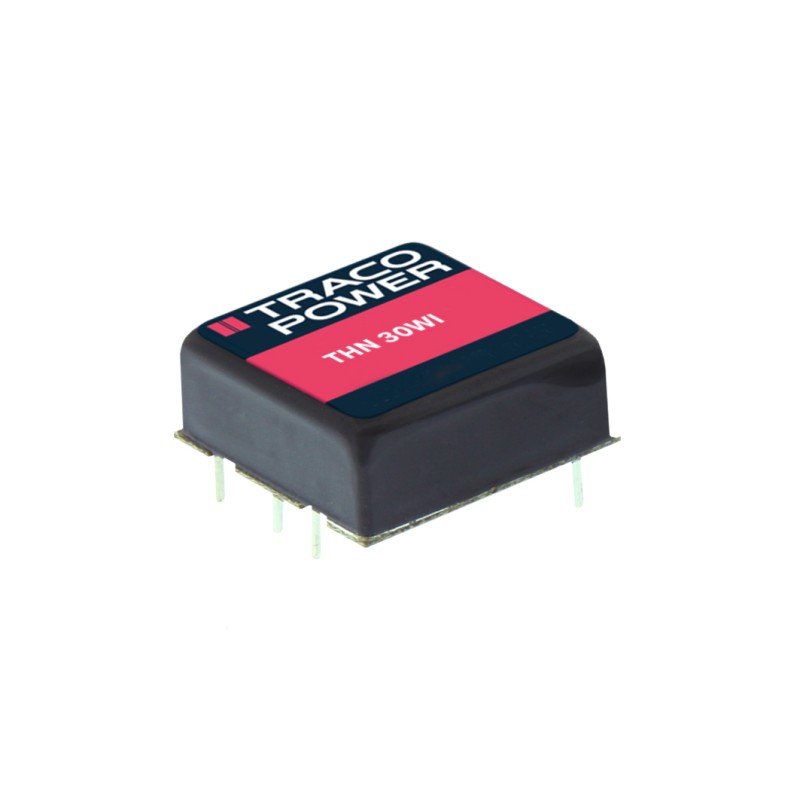 1 Tube of 10 - TRACOPOWER THN 30WI DC-DC Converter, 5V dc/ 6A Output, 18 - 75 V dc Input, 30W, Through Hole, +85°C Max Temp