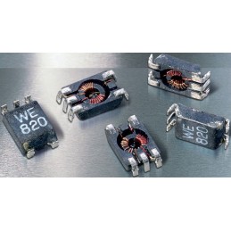 50 pcs - Wurth, WE-SL1 SMD Common Mode Line Filter with a Ferrite Core, 51 μH ±50% Sectional Winding 300mA Idc