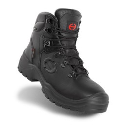 1 Pair - Uvex Black Composite Toe Capped Unisex Safety Boot, UK 6, EU 39