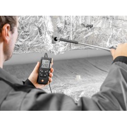 1 pcs - Testo 416 Telescopic Vane Anemometer, 40m/s Max, Measures Volume Air Flow