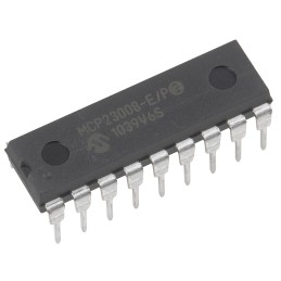 5 pcs - Microchip 8-Channel I/O Expander I2C, Serial 18-Pin PDIP, MCP23008-E/P