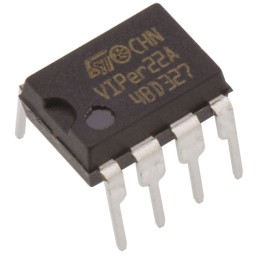 5 pcs - STMicroelectronics VIPER22ADIP-E, PWM Controller, 50 V, 60 kHz 8-Pin, PDIP