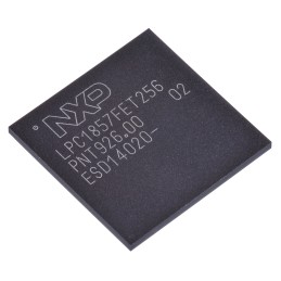 18 pcs - NXP LPC1857FET256,551, 32bit ARM Cortex M3 Microcontroller, LPC18, 150MHz ROMLess, 256-Pin LBGA