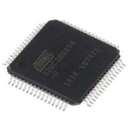 1 pcs - Microchip AT32UC3B0256-A2UT, 32bit AVR32 Microcontroller, AT32, 60MHz, 256 kB Flash, 64-Pin TQFP