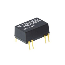 1 Tube of 10 - TRACOPOWER TDR 3WI DC-DC Converter, 15V dc/ 200mA Output, 4.5 - 18 V dc Input, 3W, Through Hole, +85°C Max Temp