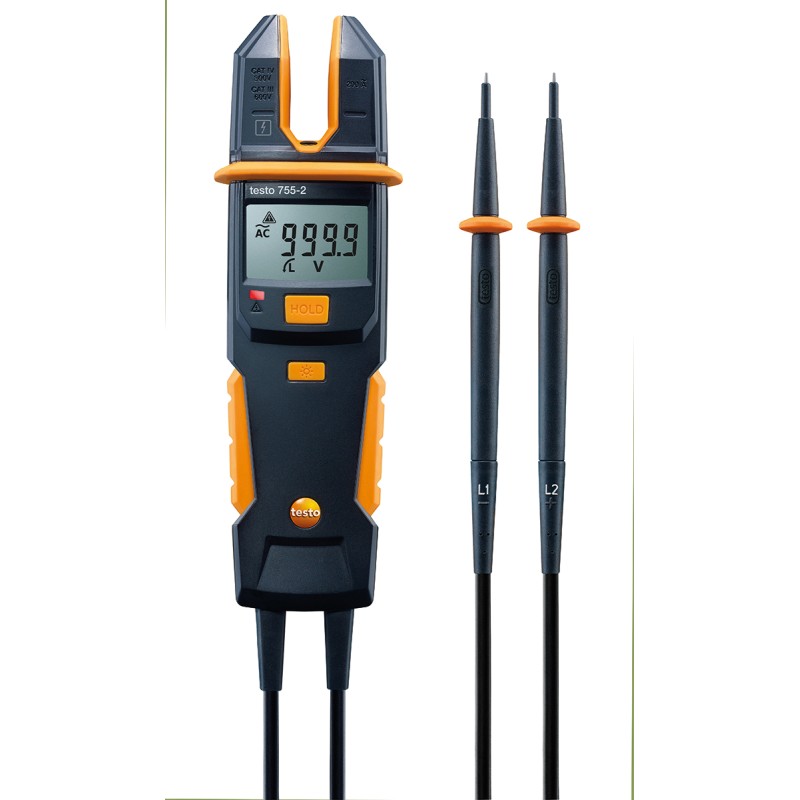 1 pcs - Testo 755-2, LCD Voltage tester, 1000V, Continuity Check, Battery Powered, CAT III 1000V