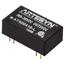 1 Tube of 10 - Artesyn Embedded Technologies ATA DC-DC Converter, 5V dc/ 600mA Output, 9 - 36 V dc Input, 3W, Through Hole,