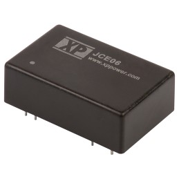 1 Tube of 10 - XP Power JCE DC-DC Converter, 5V dc/ 1.2A Output, 9 - 18 V dc Input, 6W, Through Hole, +100°C Max Temp -40°C Min