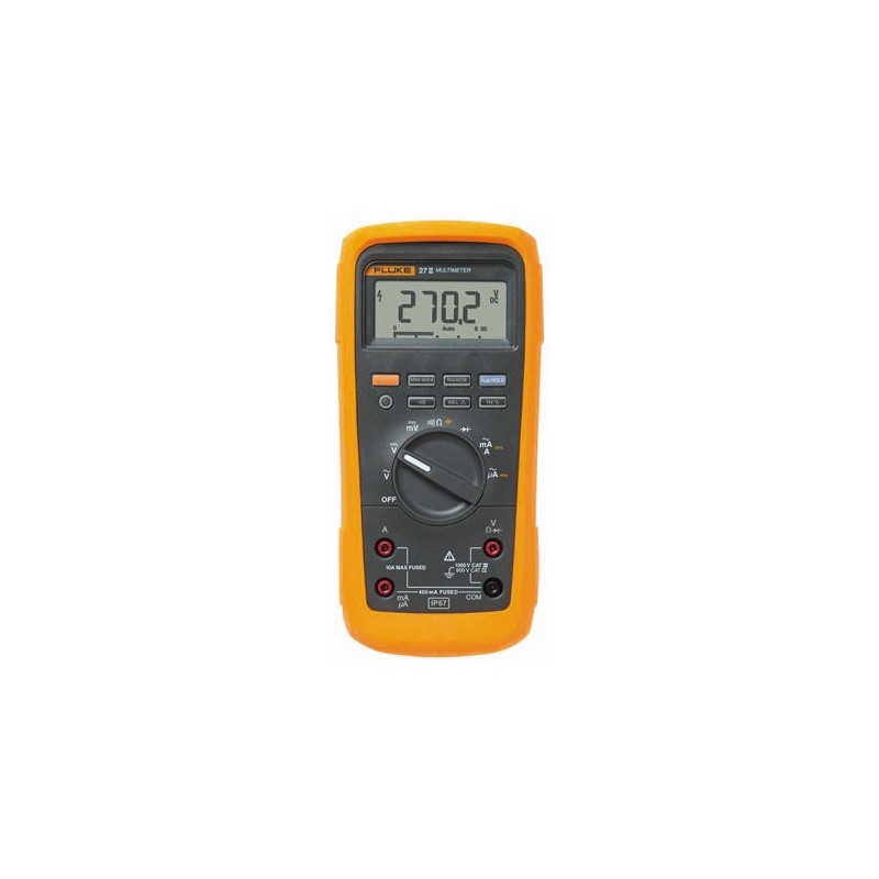 1 pcs - Fluke 27 Handheld Digital Multimeter, True RMS, 10A ac Max, 10A dc Max, 1000V ac Max