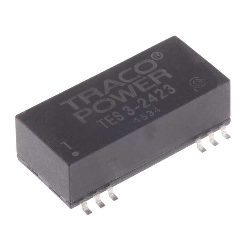 1 Tube of 10 - TRACOPOWER TES 3 DC-DC Converter, ±15V dc/ ±100mA Output, 18 - 36 V dc Input, 3W, Surface Mount, +85°C Max Temp