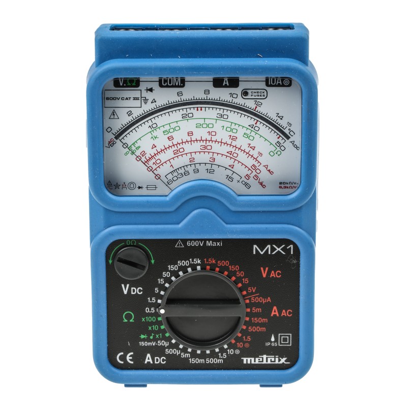 1 pcs - Metrix MX 1 Handheld Analogue Multimeter, 10A ac Max, 10A dc Max