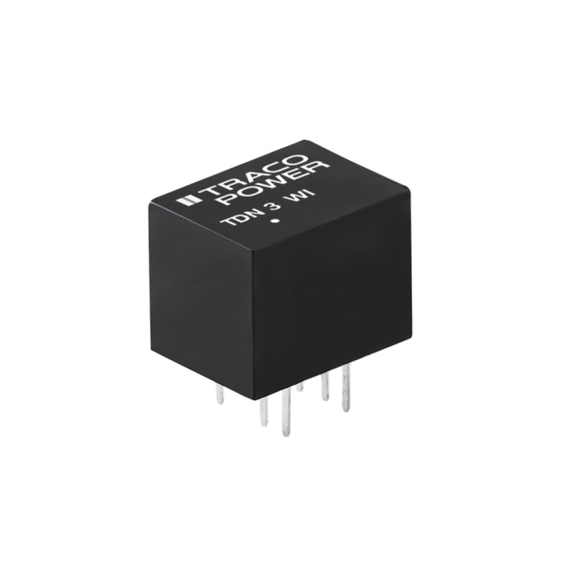 1 Tube of 10 - TRACOPOWER TDN 3WI DC-DC Converter, 12V dc/ 250mA Output, 4.5 - 18 V dc Input, 3W, Through Hole, +70°C Max Temp