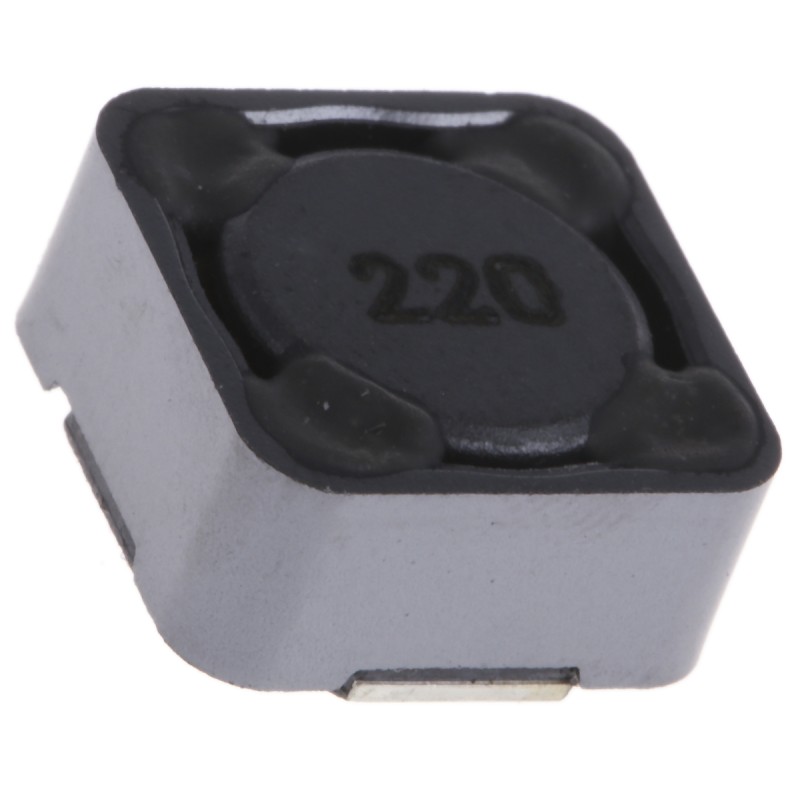 250 pcs - Bourns, SRR1260, 1260 Shielded Wire-wound SMD Inductor with a Ferrite Core, 22 μH ±20% Wire-Wound 4A Idc Q:29