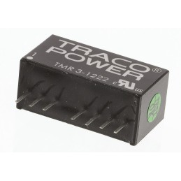 1 Tube of 10 - TRACOPOWER TMR 3 DC-DC Converter, ±12V dc/ ±125mA Output, 9 - 18 V dc Input, 3W, Through Hole, +85°C Max Temp