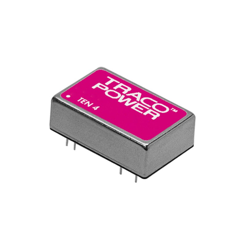 1 Tube of 10 - TRACOPOWER TEN 4 DC-DC Converter, 12V dc/ 330mA Output, 9 - 36 V dc Input, 4W, PCB Mount, +75°C Max Temp -40°C