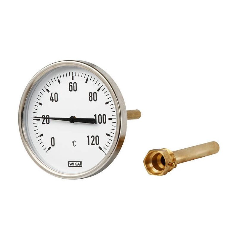 1 pcs - WIKA Dial Thermometer 0 - +120 °C, 12013595