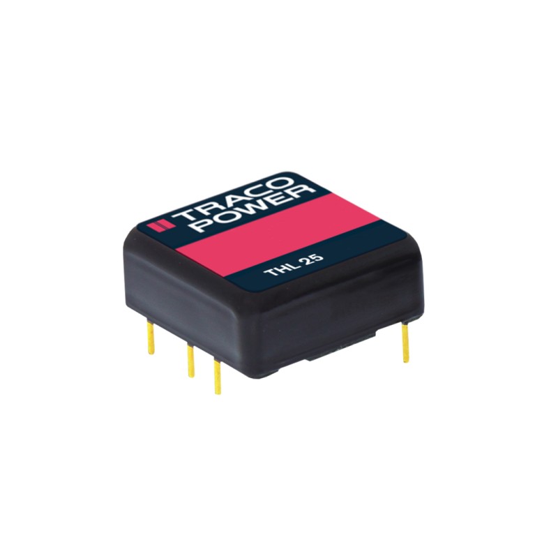 1 Tube of 10 - TRACOPOWER THL 25 DC-DC Converter, 5V dc/ 5A Output, 9 - 18 V dc Input, 25W, Through Hole, +80°C Max Temp -40°C