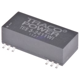 1 Tube of 10 - TRACOPOWER TES 3WI DC-DC Converter, 5V dc/ 600mA Output, 9 - 36 V dc Input, 3W, Surface Mount, +71°C Max Temp