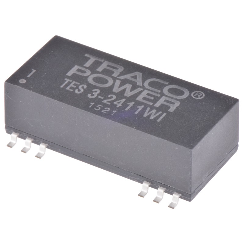 1 Tube of 10 - TRACOPOWER TES 3WI DC-DC Converter, 5V dc/ 600mA Output, 9 - 36 V dc Input, 3W, Surface Mount, +71°C Max Temp