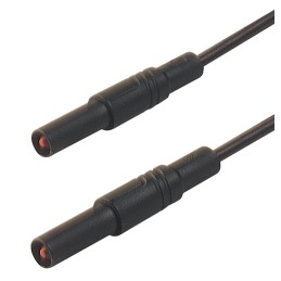 1 pcs - Hirschmann Test & Measurement, 16A, 1000V ac/dc, Black, 500mm Lead Length