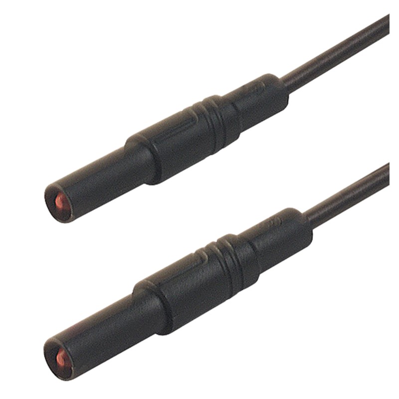 1 pcs - Hirschmann Test & Measurement, 16A, 1000V ac/dc, Black, 500mm Lead Length