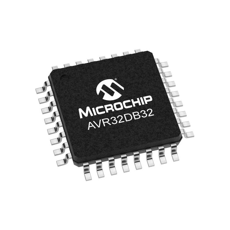 10 pcs - Microchip AVR32DB32-I/PT, 8bit 8 bit MCU Microcontroller, AVR, 24MHz, 32 KB Flash, 32-Pin TQFP