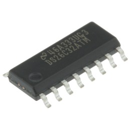 5 pcs - Texas Instruments DS26C32ATM/NOPB Line Receiver, 16-Pin SOIC
