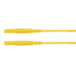 1 pcs - Schutzinger Test lead, 16A, 1kV, Yellow, 2m Lead Length