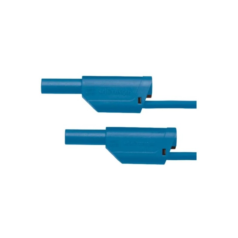 1 pcs - Schutzinger Test lead, 32A, 1kV, Blue, 1m Lead Length