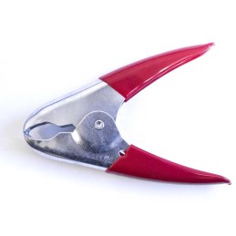 1 pcs - Mueller Electric Crocodile Clip, Zinc-Plated Steel Contact, 300A, Red