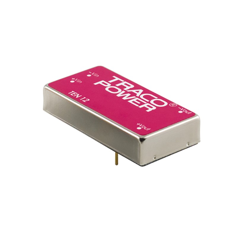 1 Tube of 10 - TRACOPOWER TEN 12 DC-DC Converter, 15V dc/ 800mA Output, 9 - 36 V dc Input, 12W, Through Hole, +85°C Max Temp