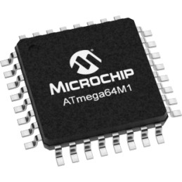 25 pcs - Microchip ATMEGA64M1-AU, 8bit AVR Microcontroller, ATmega, 16MHz, 64 kB Flash, 32-Pin TQFP